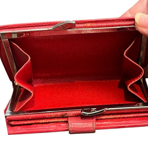Louis Vuitton Castilian Red Epi Leather Wallet - Picture 6 of 14